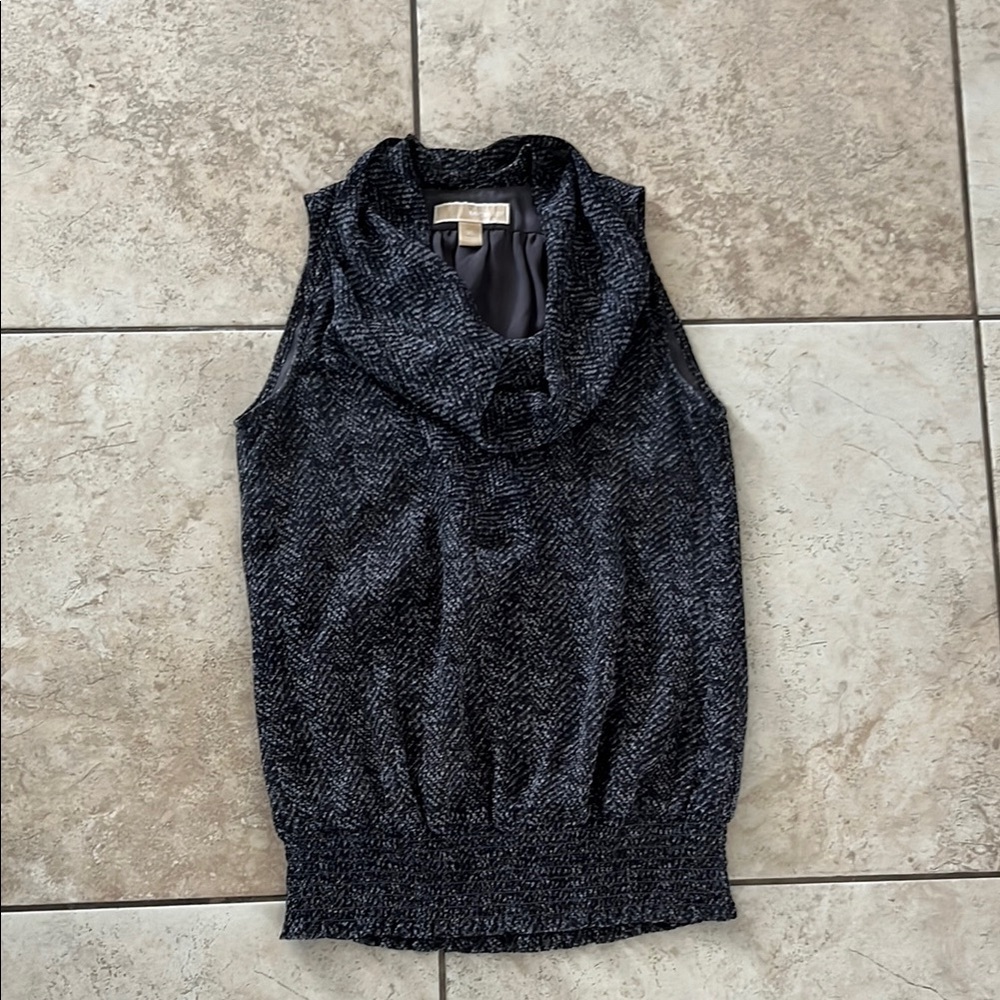 Michael Kors - Women's printed Sleeveless Cowl neck top